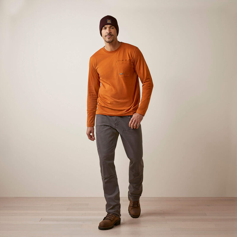 Ariat Men's Rebar Workman Patches Shirt - Carmel Cafe