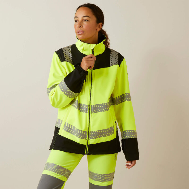 Ariat Women's Rebar Hi-Vis Softshell Jacket Hi-Vis Yellow
