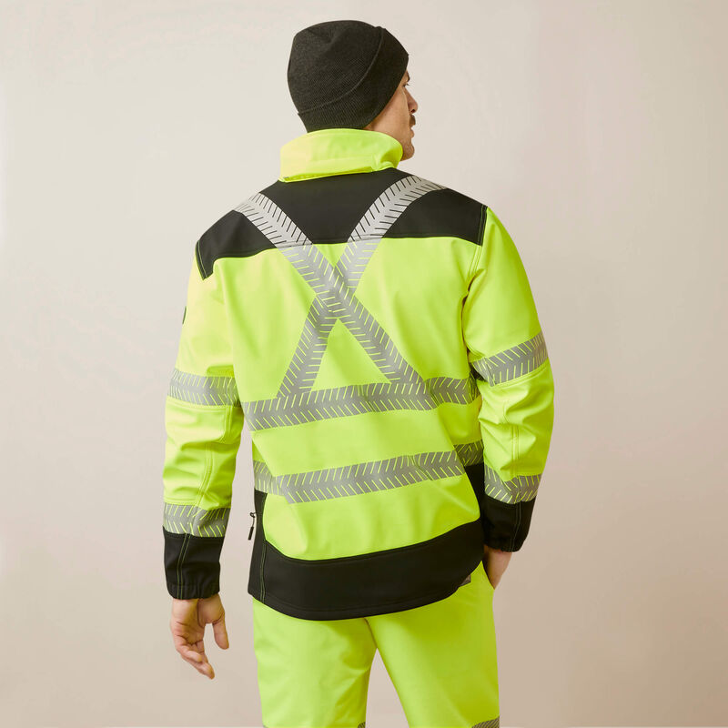 Ariat Men's Rebar Hi-Vis Softshell Jacket Hi-Vis Yellow