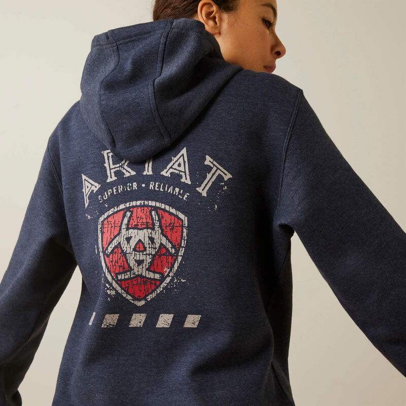 Ariat Women's Rebar Superior Hoodie - Navy Heather