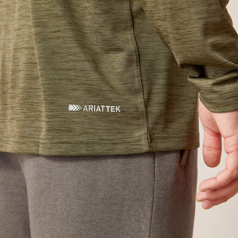 Ariat Men's Charger Roundabout Long Sleeve T-Shirt - Brine Olive