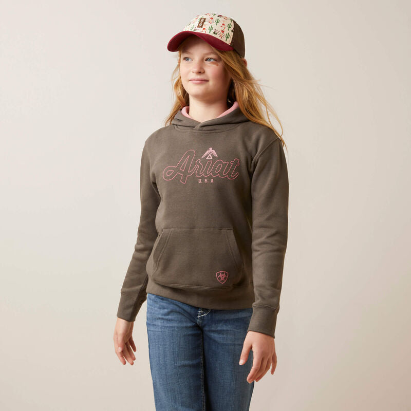 Ariat Girl's Thunderbird Sweatshirt - Banyan Bark