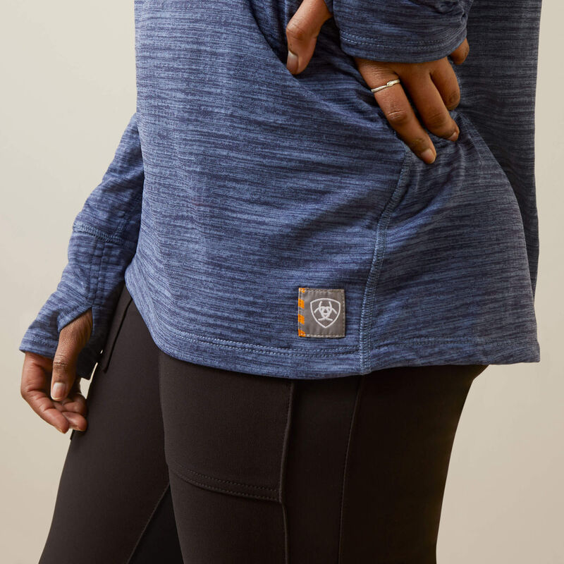 Ariat Women's Rebar Gridwork Baselayer 1/4 Zip Long Sleeve Shirt - Multiple Colours