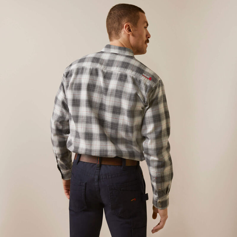 Ariat Men's Fire Resistant Cogburn Snap Work Shirt- Charcoal Grey