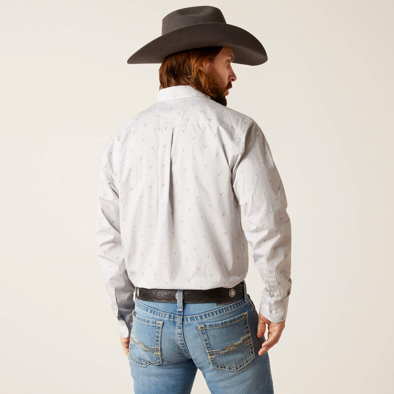 Ariat Men's Wrinkle Free Victory Classic Fit Shirt- Eileen Grey