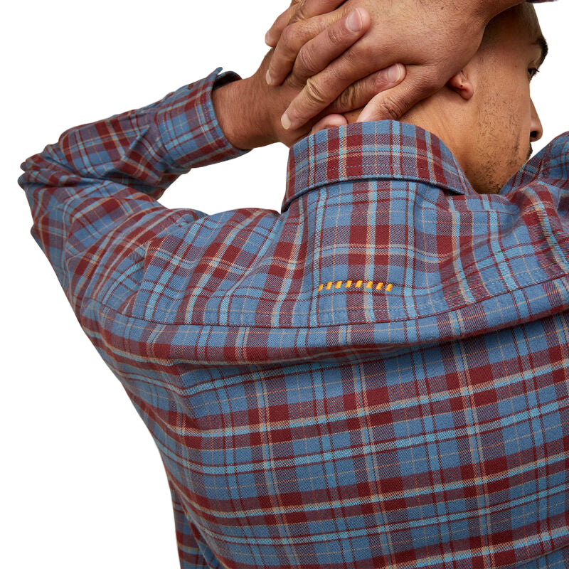 Ariat Men's Rebar Flannel DuraStretch Work Shirt - New Maroon