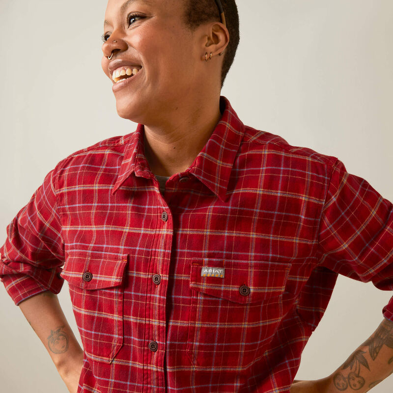 Ariat Women's Rebar Flannel DuraStretch Work Shirt - Multiple Colours