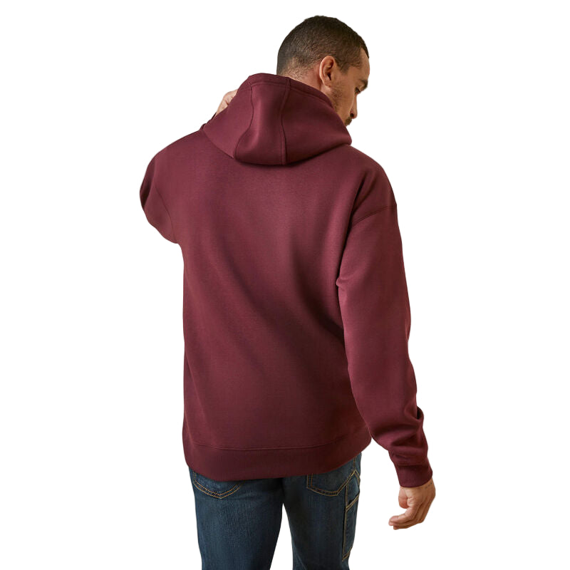 Ariat Men's Rebar Graphic Hoodie - Malbec