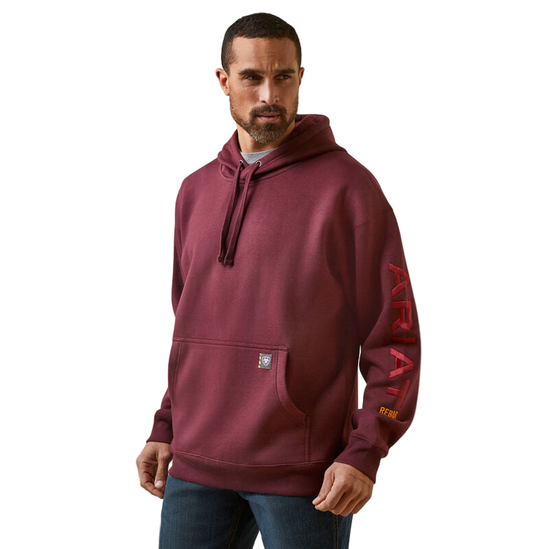 Ariat Men's Rebar Graphic Hoodie - Malbec
