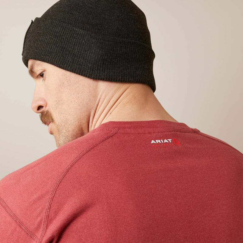 Ariat Men's Fire Resistant Air Crew T-Shirt - Brick Red