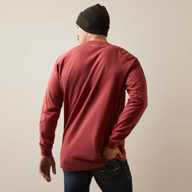 Ariat Men's Fire Resistant Air Crew T-Shirt - Brick Red