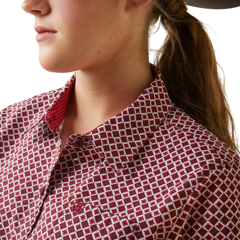 Ariat Women's Wrinkle Resist Kirby Stretch Shirt - Raleigh Geo