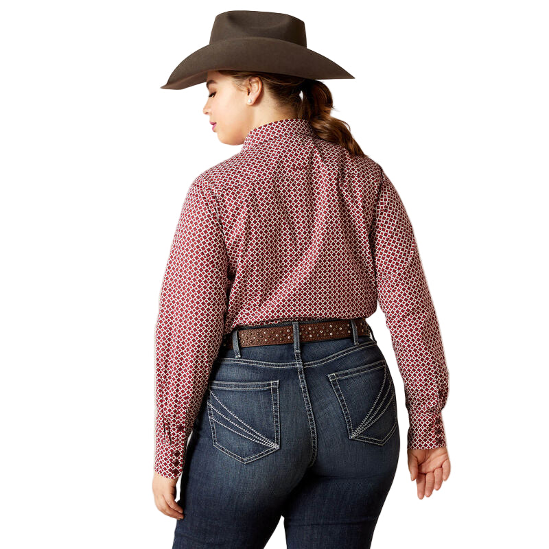 Ariat Women's Wrinkle Resist Kirby Stretch Shirt - Raleigh Geo