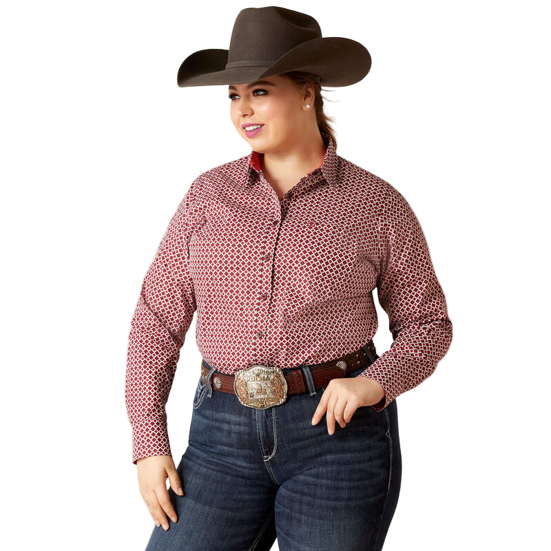 Ariat Women's Wrinkle Resist Kirby Stretch Shirt - Raleigh Geo