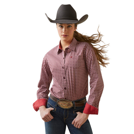 Ariat Women's Wrinkle Resist Kirby Stretch Shirt - Raleigh Geo