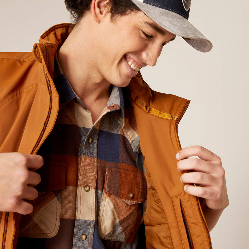 Ariat Men's Team Logo Insulated Vest - Chestnut