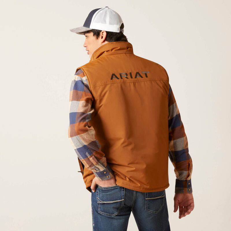 Ariat Men's Team Logo Insulated Vest - Chestnut