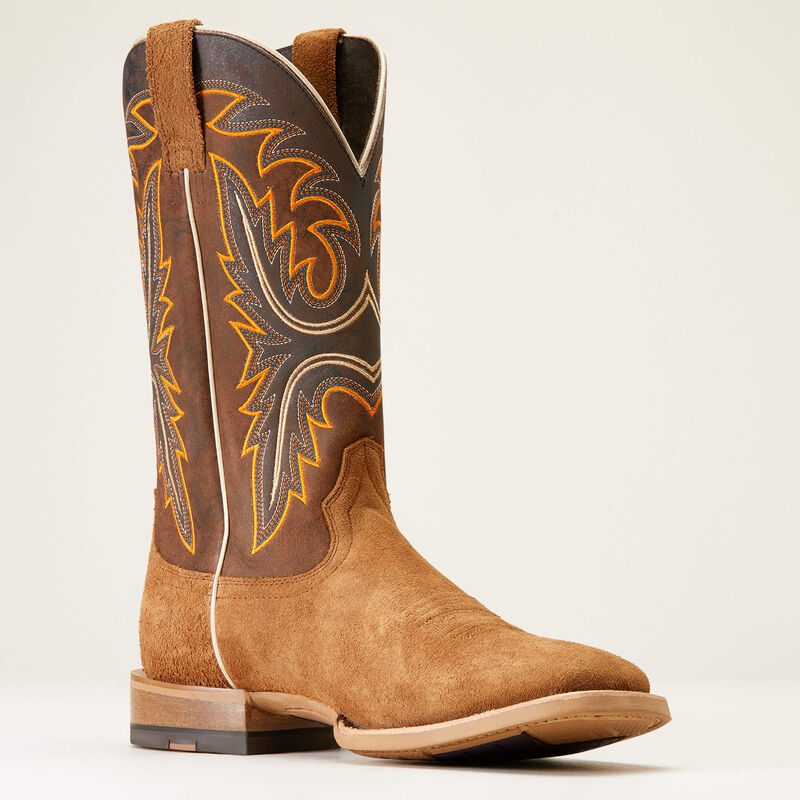 Ariat Men's Brushrider Western Boots - Suntan Rough Out