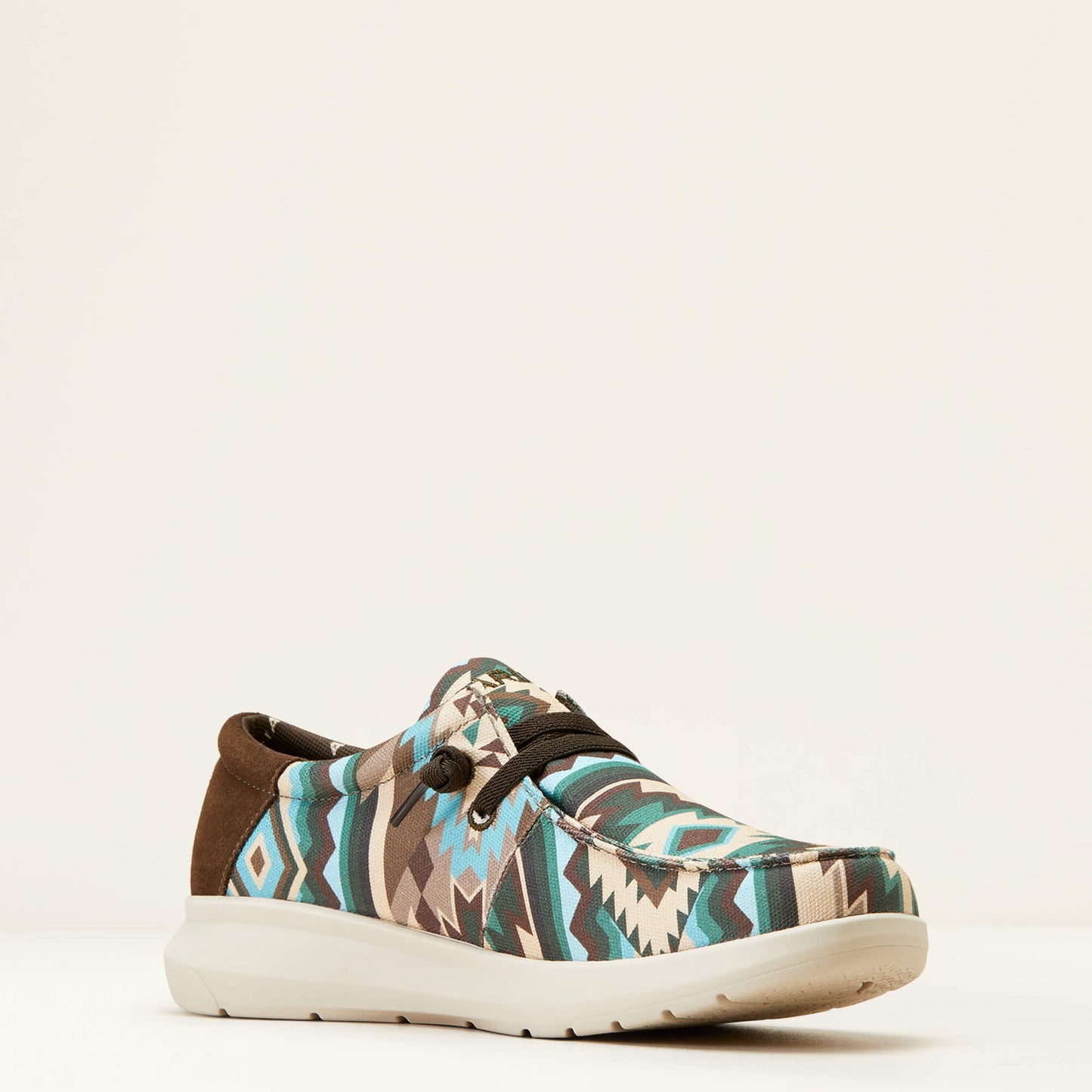 Ariat Men's Hilo Stretch Lace Shoes - Blue Southwest Print