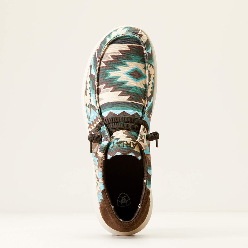 Ariat Men's Hilo Stretch Lace Shoes - Blue Southwest Print