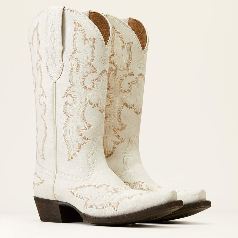 **Ariat Women's Jennings StretchFit Western Boots - Distressed Ivory
