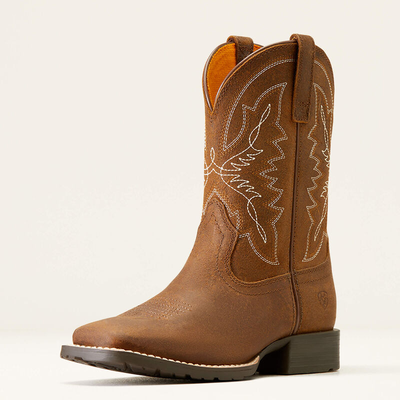 Ariat Youth Hybrid Rancher Western Boots - Distressed Tan