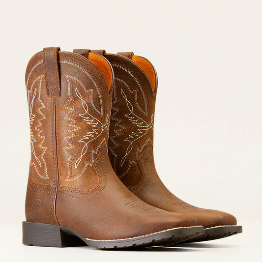 Ariat Youth Hybrid Rancher Western Boots - Distressed Tan