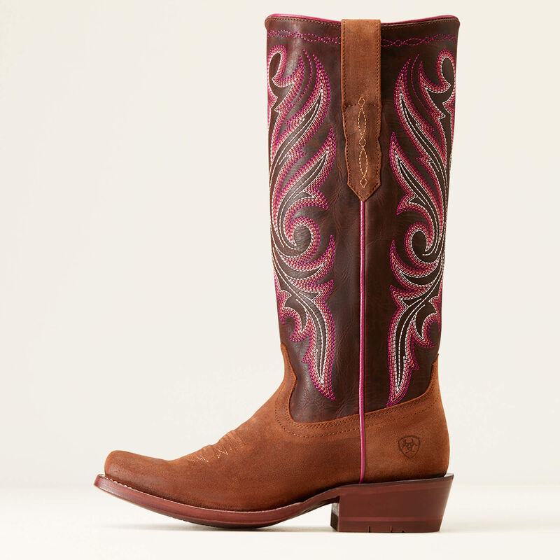 **Ariat Women's Futurity Starlight StretchFit Western Boots - Terracotta Roughout