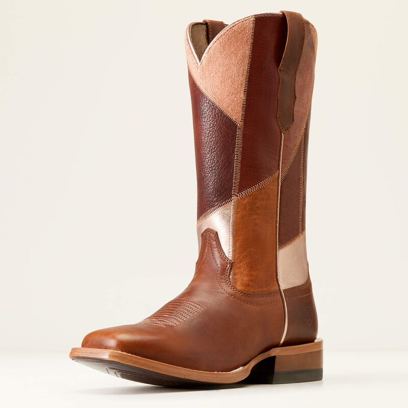 Ariat Women's Frontier Patchwork Western Boots - Dapper Tan