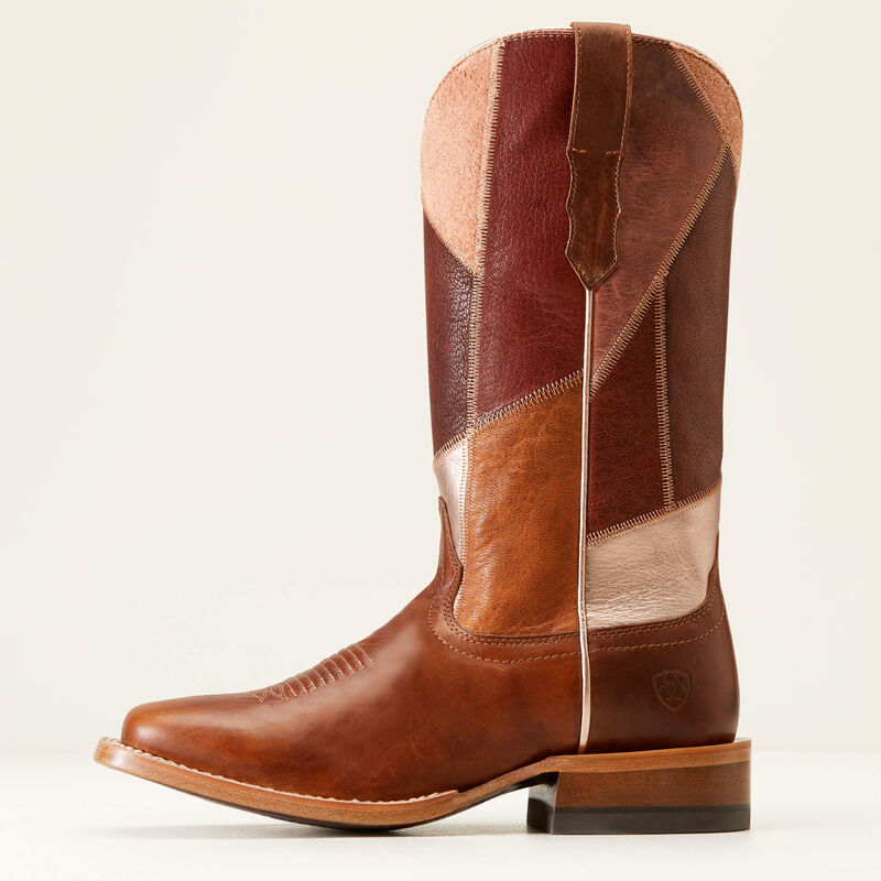 Ariat Women's Frontier Patchwork Western Boots - Dapper Tan