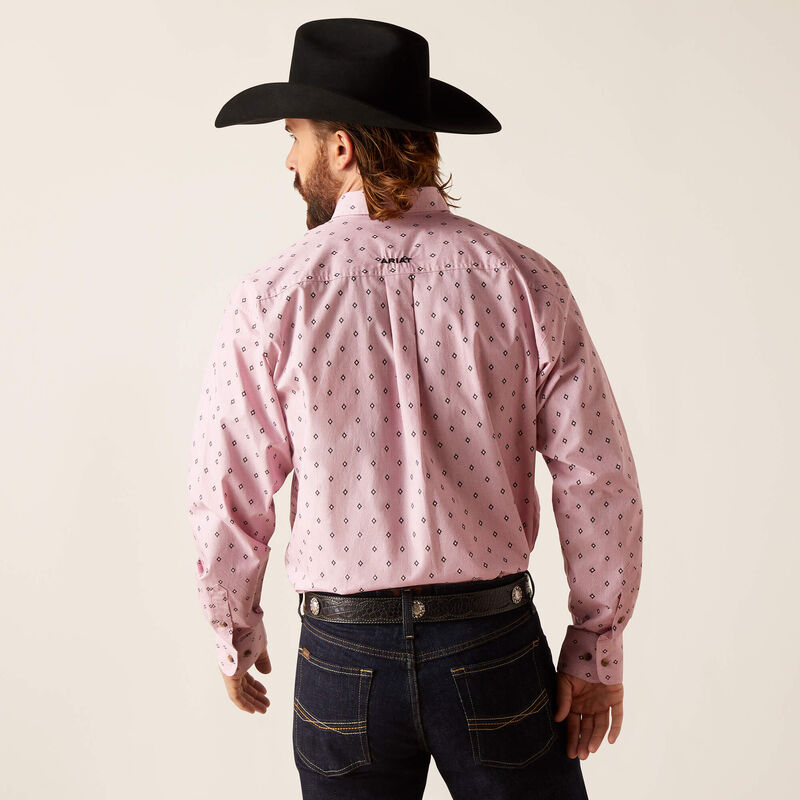 Ariat Men's Ezekiel Classic Fit Shirt - Pink