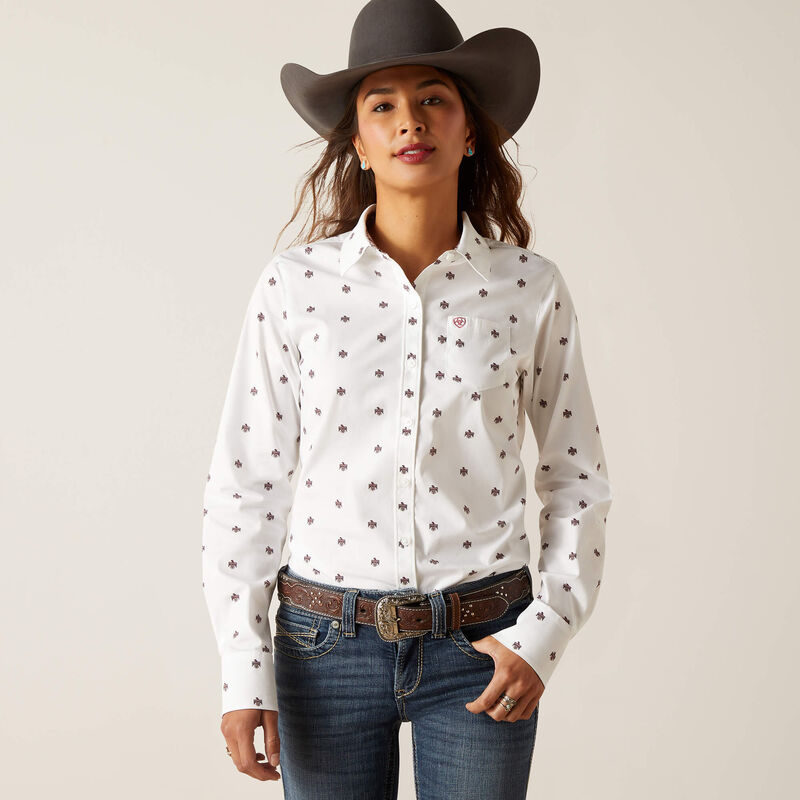 Ariat Women's Kirby Stretch Shirt - Thunderbird Print