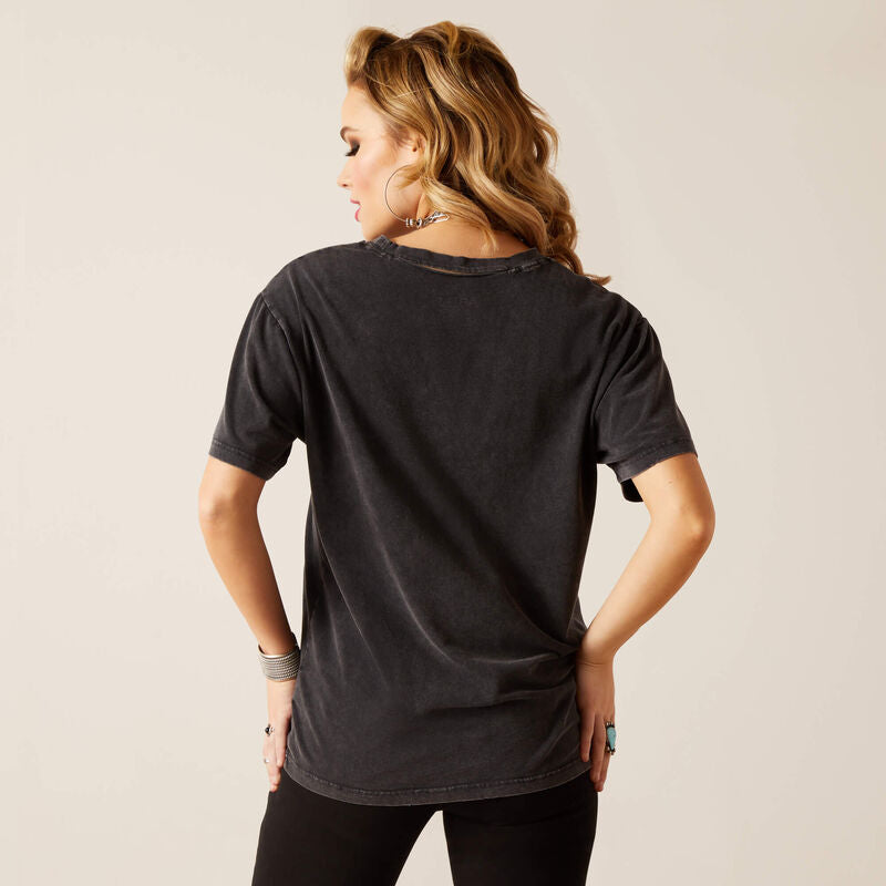Ariat Women's Rock 'n' Rodeo Short Sleeve Shirt - Charcoal Wash