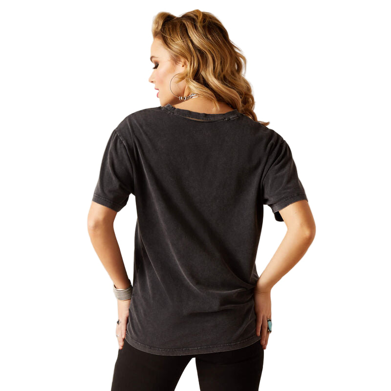 Ariat Women's Rock 'n' Rodeo Short Sleeve Shirt - Charcoal Wash