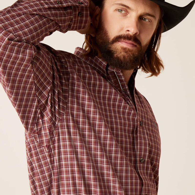 Ariat Men's Pro Nicco Long Sleeve Classic Fit Shirt - Frair Brown