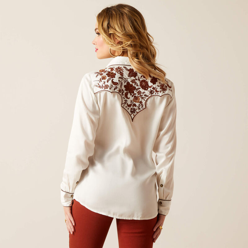 Ariat Women's Elsa Shirt - Blanc De Blanc