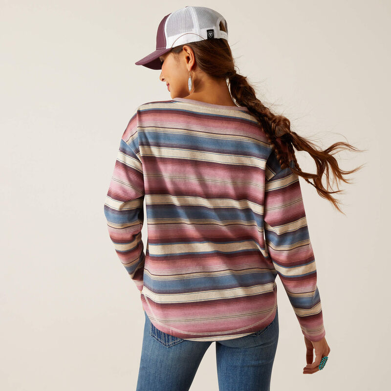 Ariat Women's Terry Henley Sweatshirt - Endless Serape