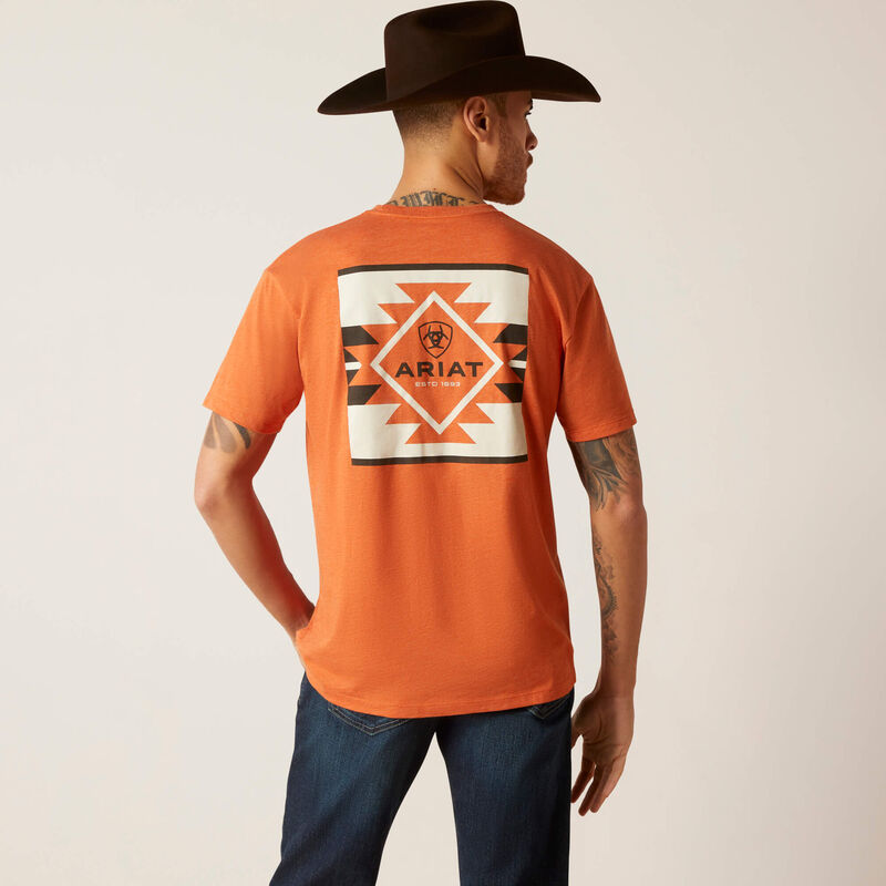 Ariat Men's SW BOX T-Shirt - Adobe Heather