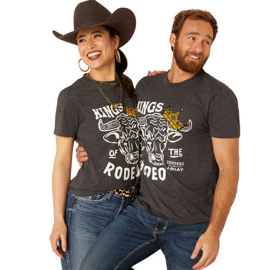 Ariat Unisex Sendero King Cow T-Shirt - Charcoal Heather