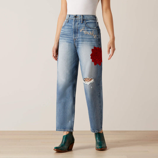 Ariat Women's Ultra High Rise Quincy Tomboy Straight Jeans - Dominca