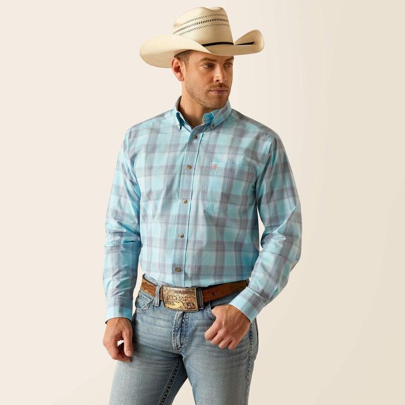 Ariat Men's Pro Kane LS Shirt - Sky