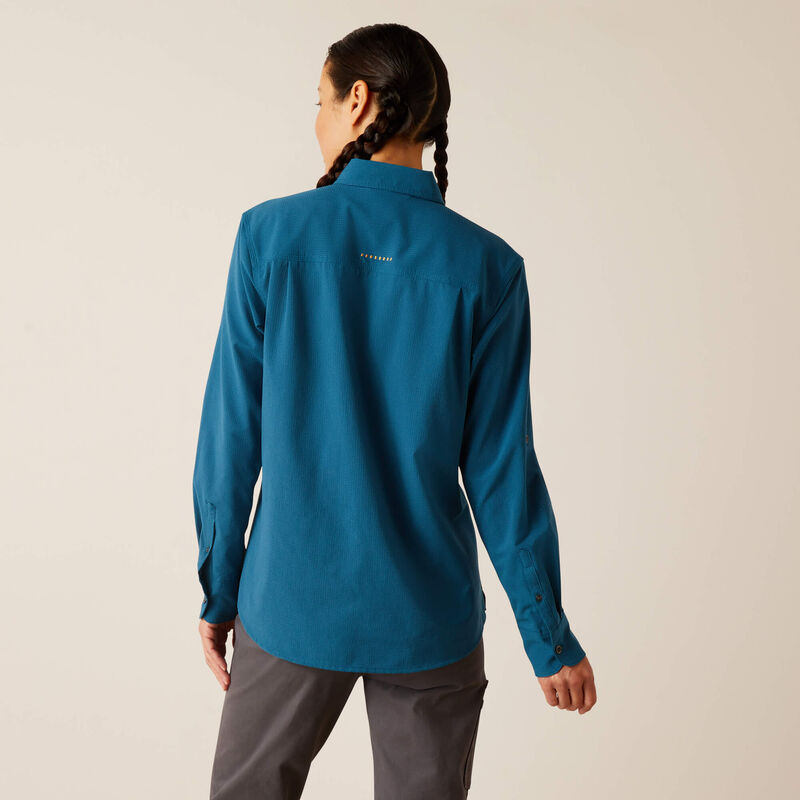 Ariat Women's Rebar Made Tough 360 Airflow DuraStretch Work Shirt - Legion Blue