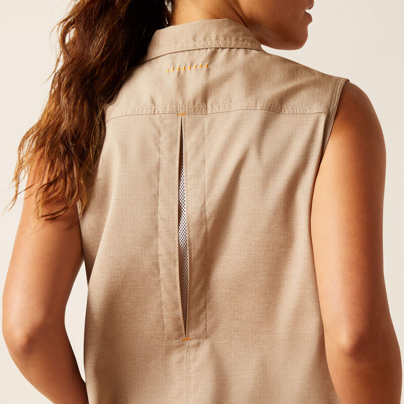 Ariat Women's Rebar Made Tough VentTEK DuraStretch Tank - Sepia Heather