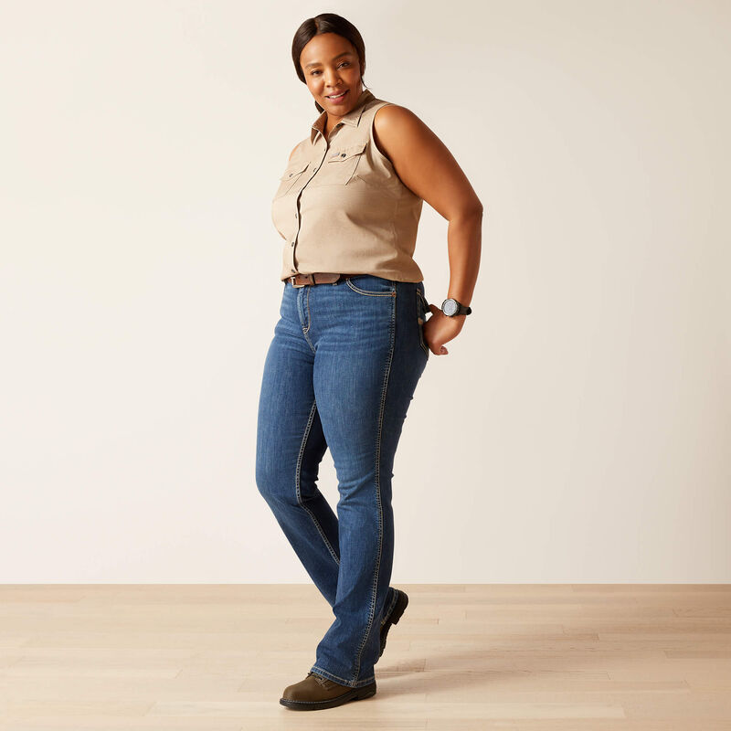 Ariat Women's Rebar Made Tough VentTEK DuraStretch Tank - Sepia Heather