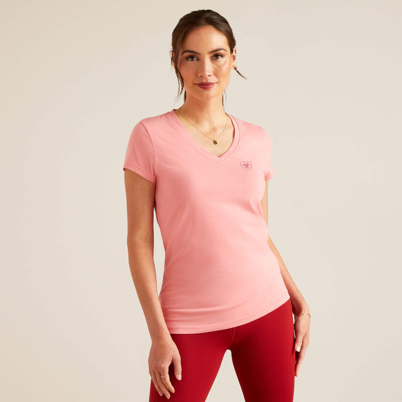 Ariat Women's Petal Front T-Shirt - Flamingo Plume