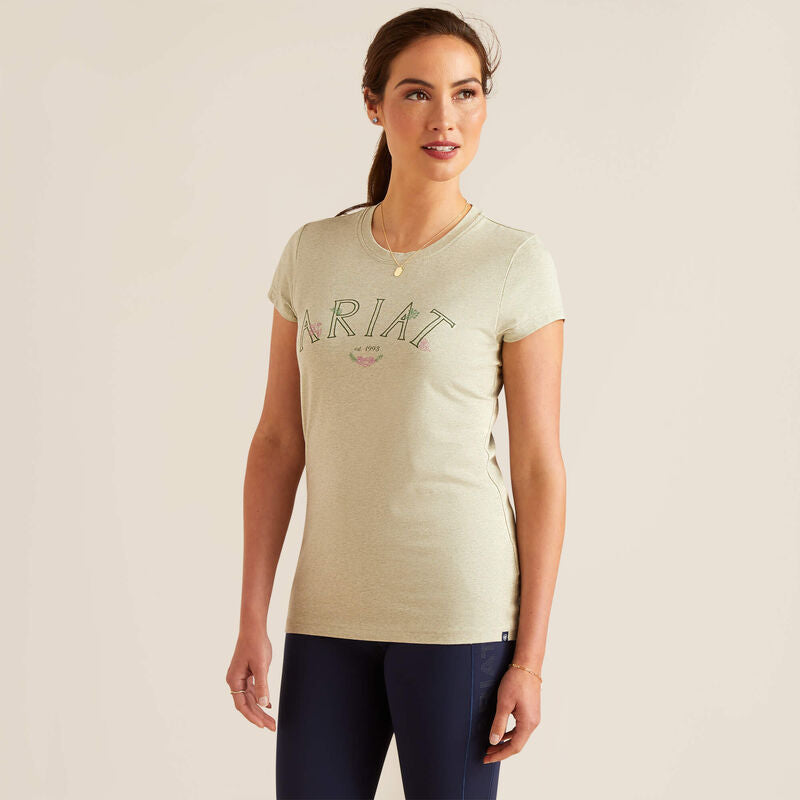 Ariat Women's Posey Short Sleeve T-Shirt - Heather Laurel Green