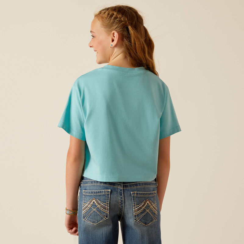 Ariat Girl's Mills Short Sleeve T-Shirt - Marine Blue