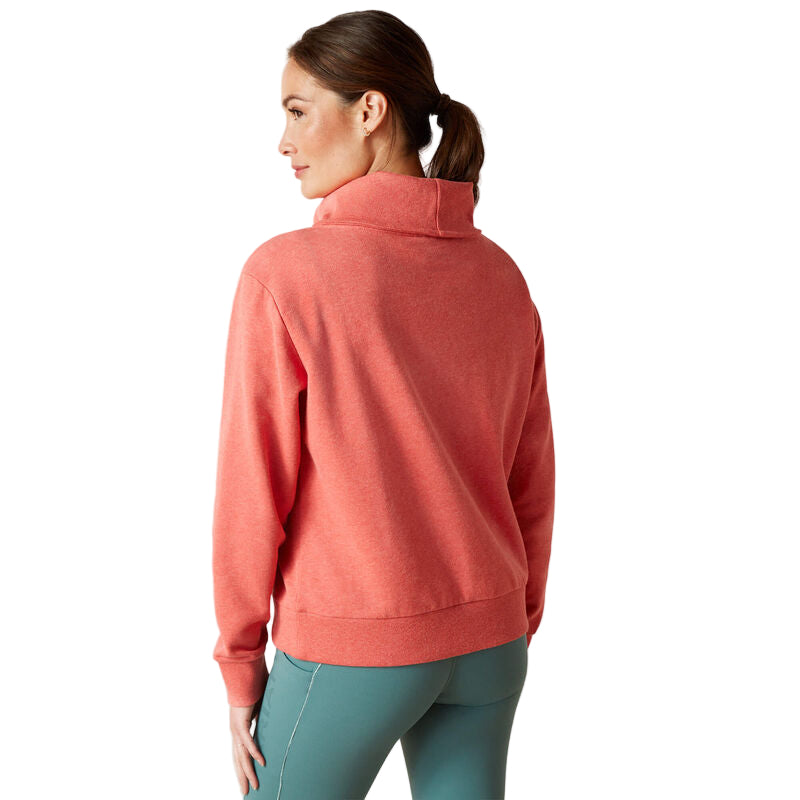 Ariat Women's Fern 1/2 Zip Sweatshirt - Heather Baked Apple