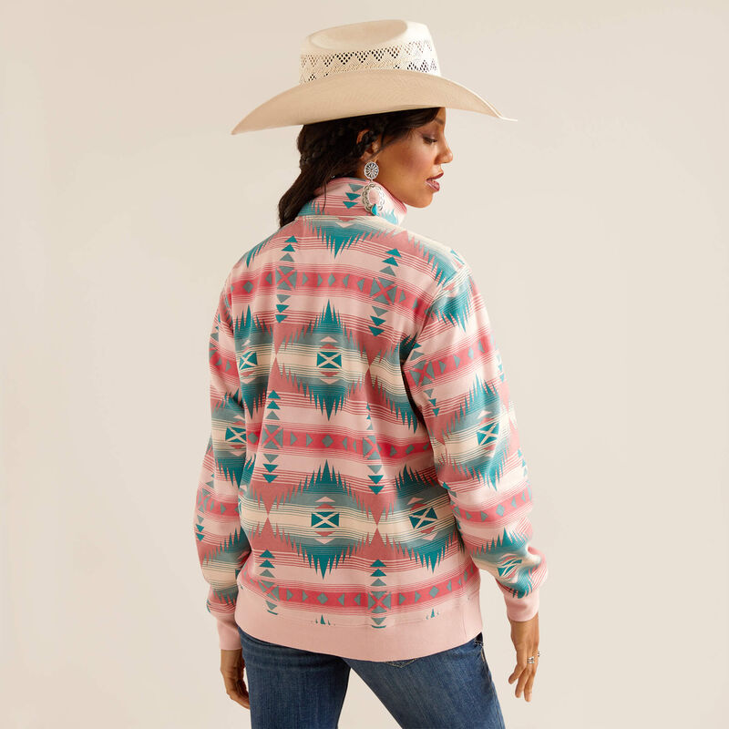 Ariat Women's Ranger 1/2 Zip Sweatshirt - Tiffany Print