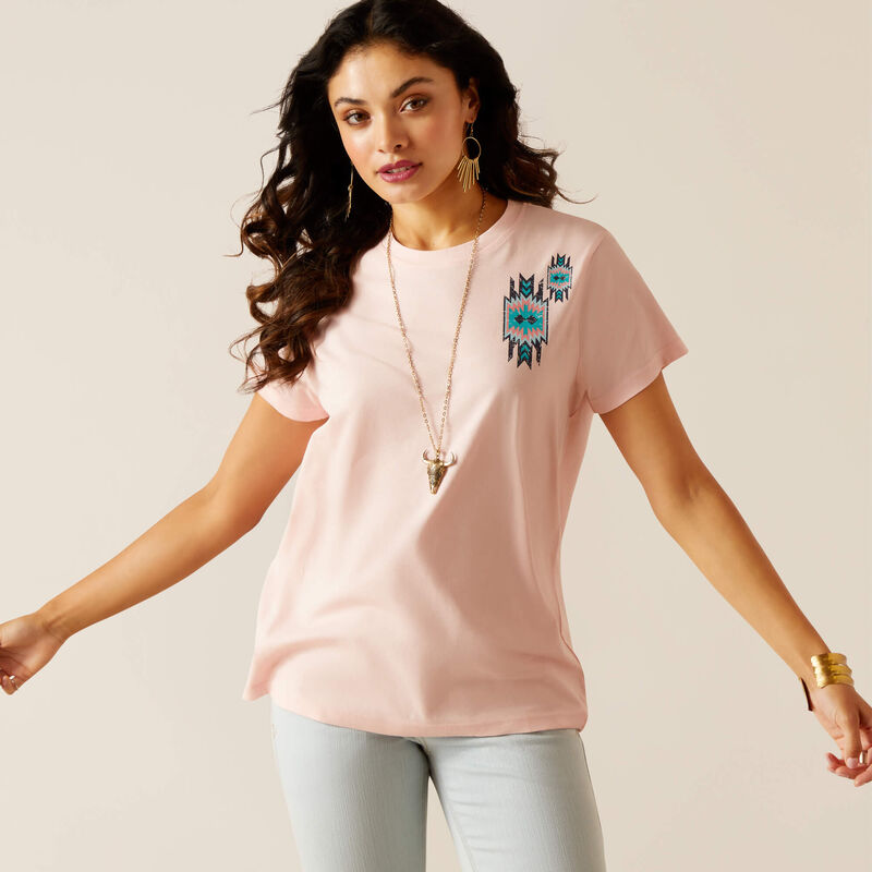 Ariat Women's Granger Short Sleeve T-Shirt - Blushing Rose